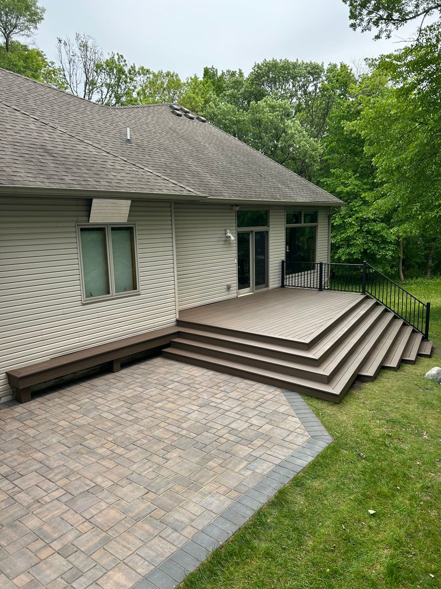New Deck Construction for Radke Deck Works & Remodeling in Elk River, MN