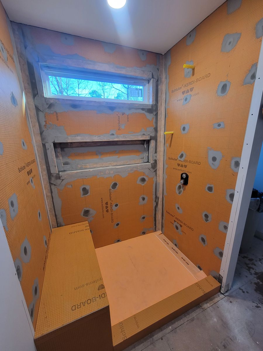 Custom Showers for GVL Renovations in Greenville, SC