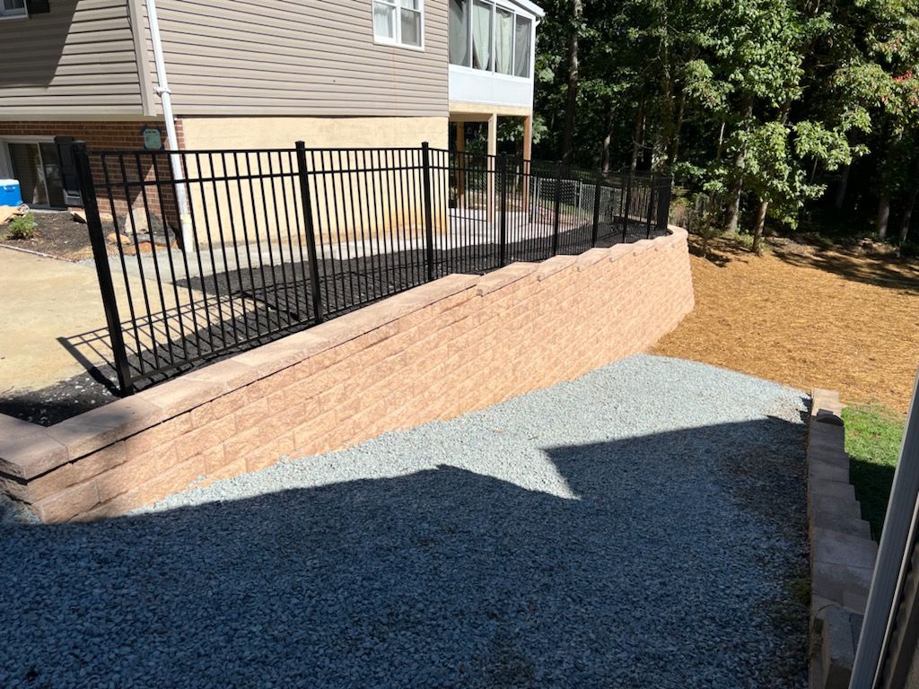 Retaining Wall Construction for Keyes Exteriors in Stafford, VA