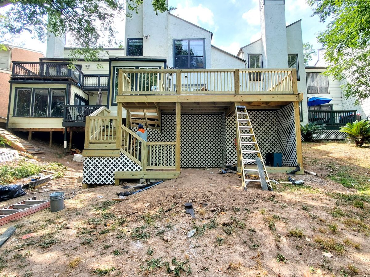 Deck & Patio Installation for Big Brother Builders Construction in Houston, TX