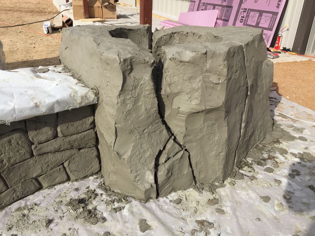 Custom Carved Concrete for Texas Curb N Borders in Houston, TX