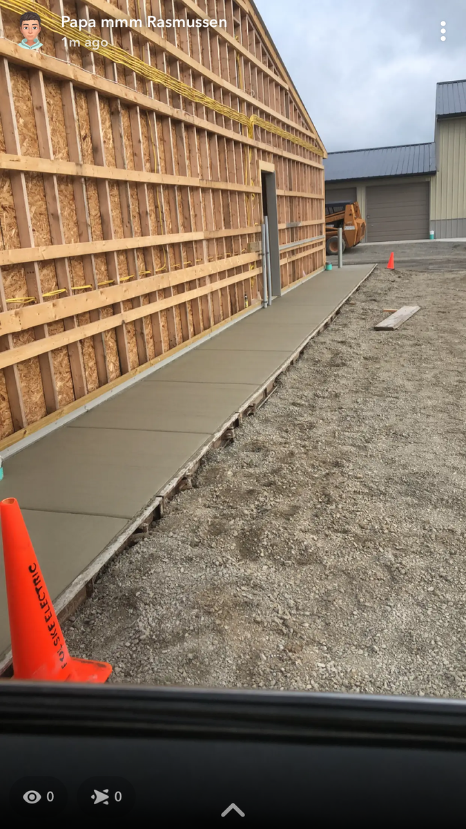 Sidewalk Installation for Rasmussen Concrete in Appleton, WI