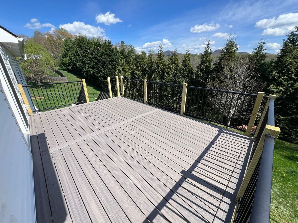 Deck & Patio Installation for Redwood Construction in Asheville, NC