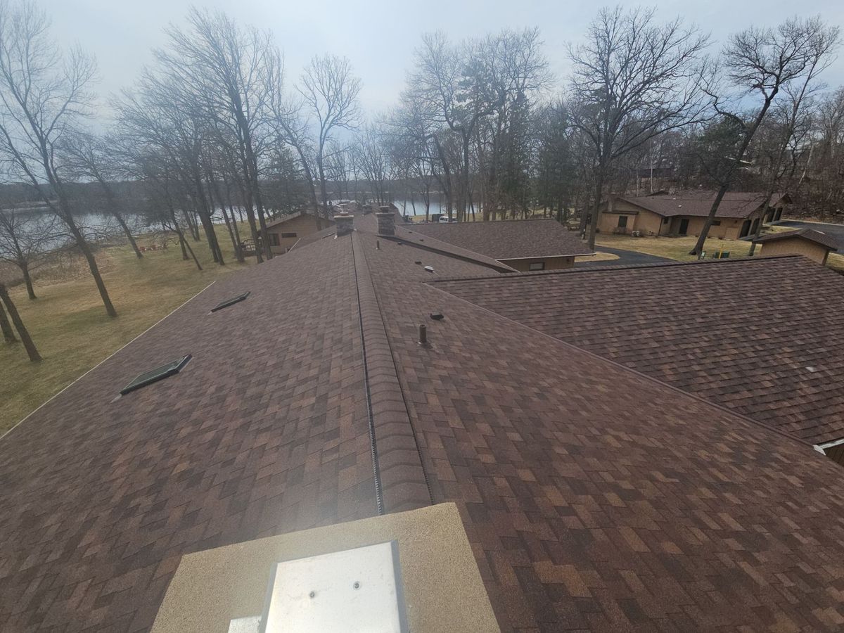 Asphalt Shingle Roofing Installation for Patriot Roofing Plus LLC in Pequot Lakes, MN
