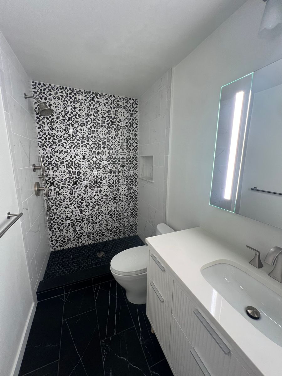 Bathroom Renovation for Tim Reynolds Construction in Santa Barbara, CA