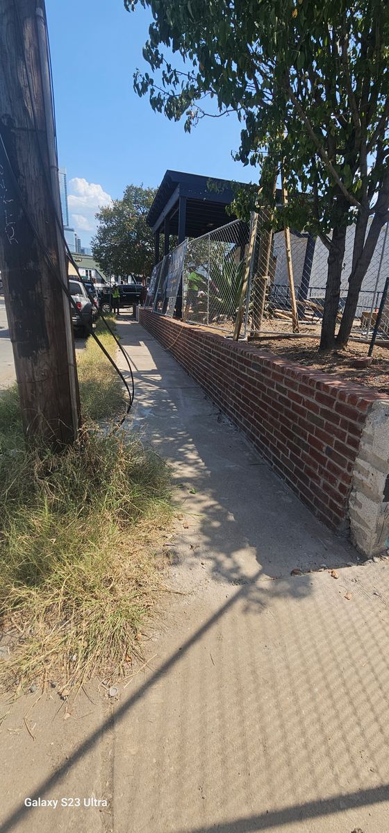 Retaining Wall Construction for Martin's Masonry & Landscaping in Leander, TX