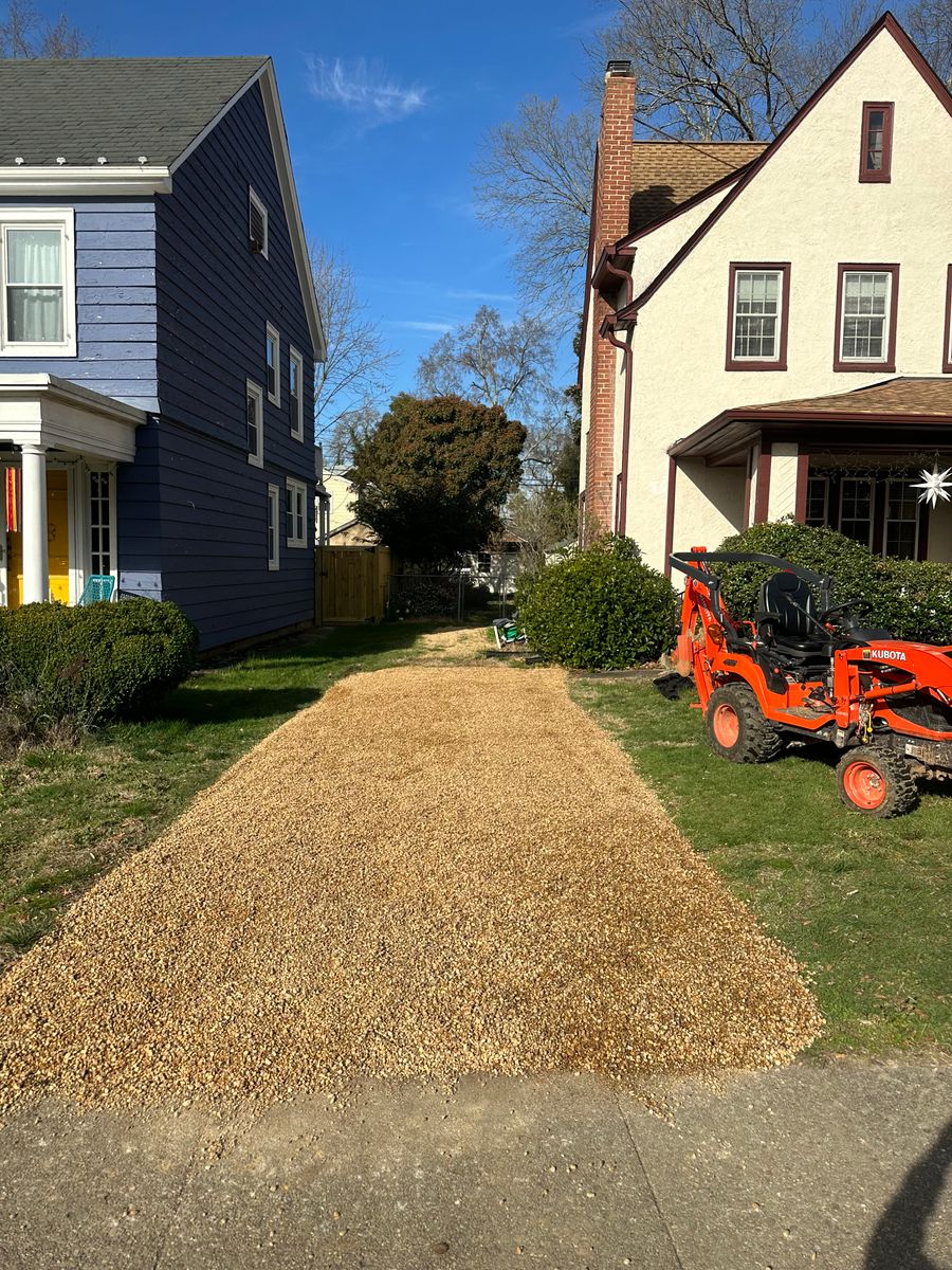 Gravel Delivery and Installation for Atlas Home Services in Mechanicsville, VA