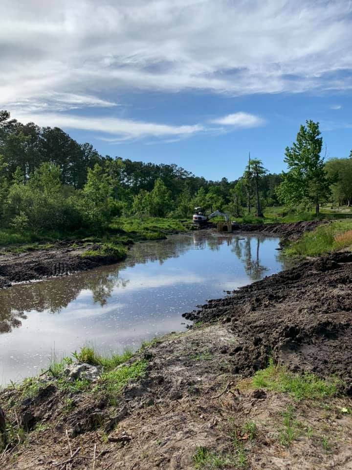 Pond Digging for Davis Contracting & Site Work in Adams Run, SC