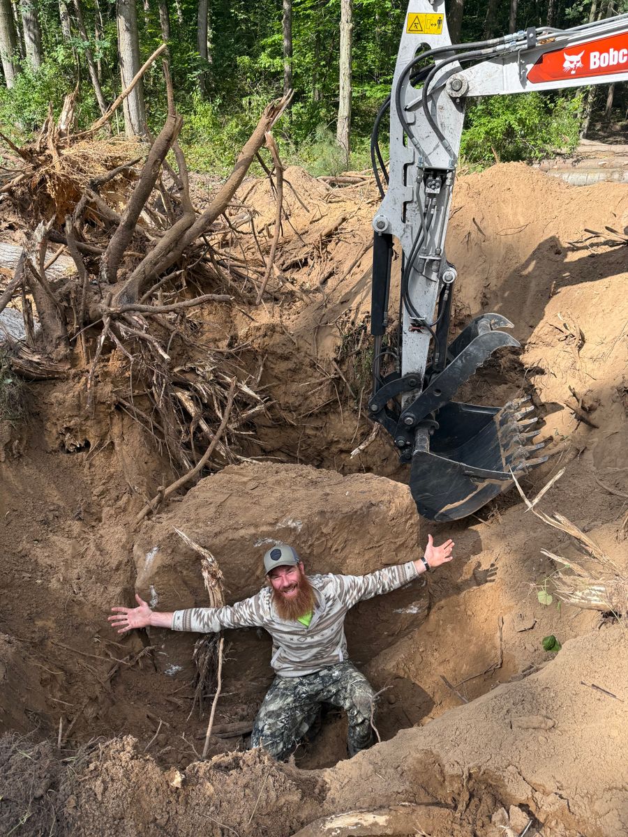 Foundation Digging for Palmer Property Services in Middleville, MI