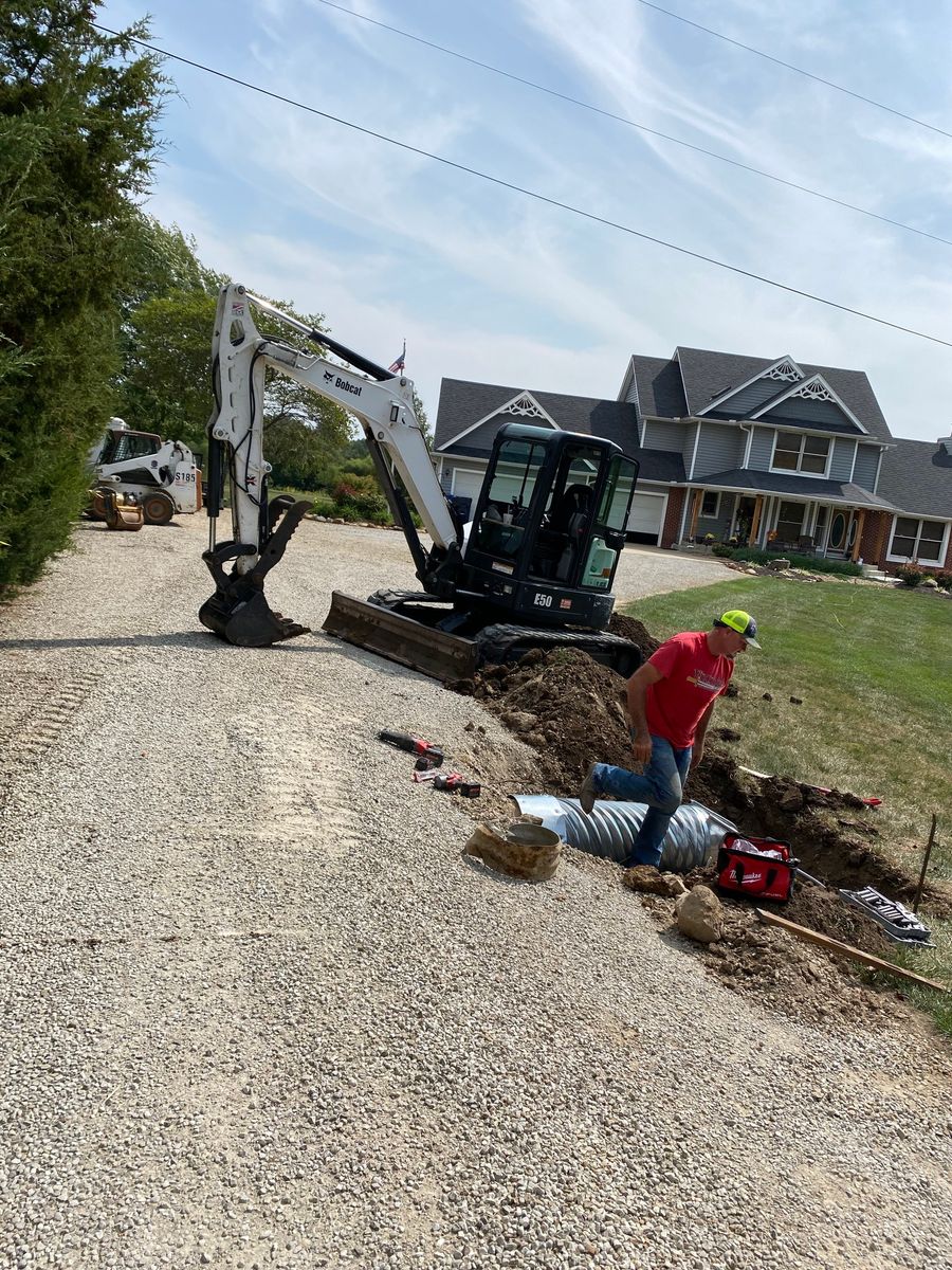 Driveway Construction for L&T Excavating in Topeka, KS