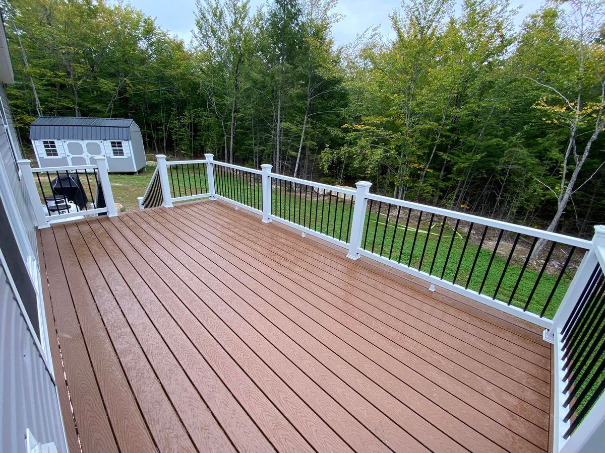 Deck Repairs for Eagle Services LLC in Casco, ME