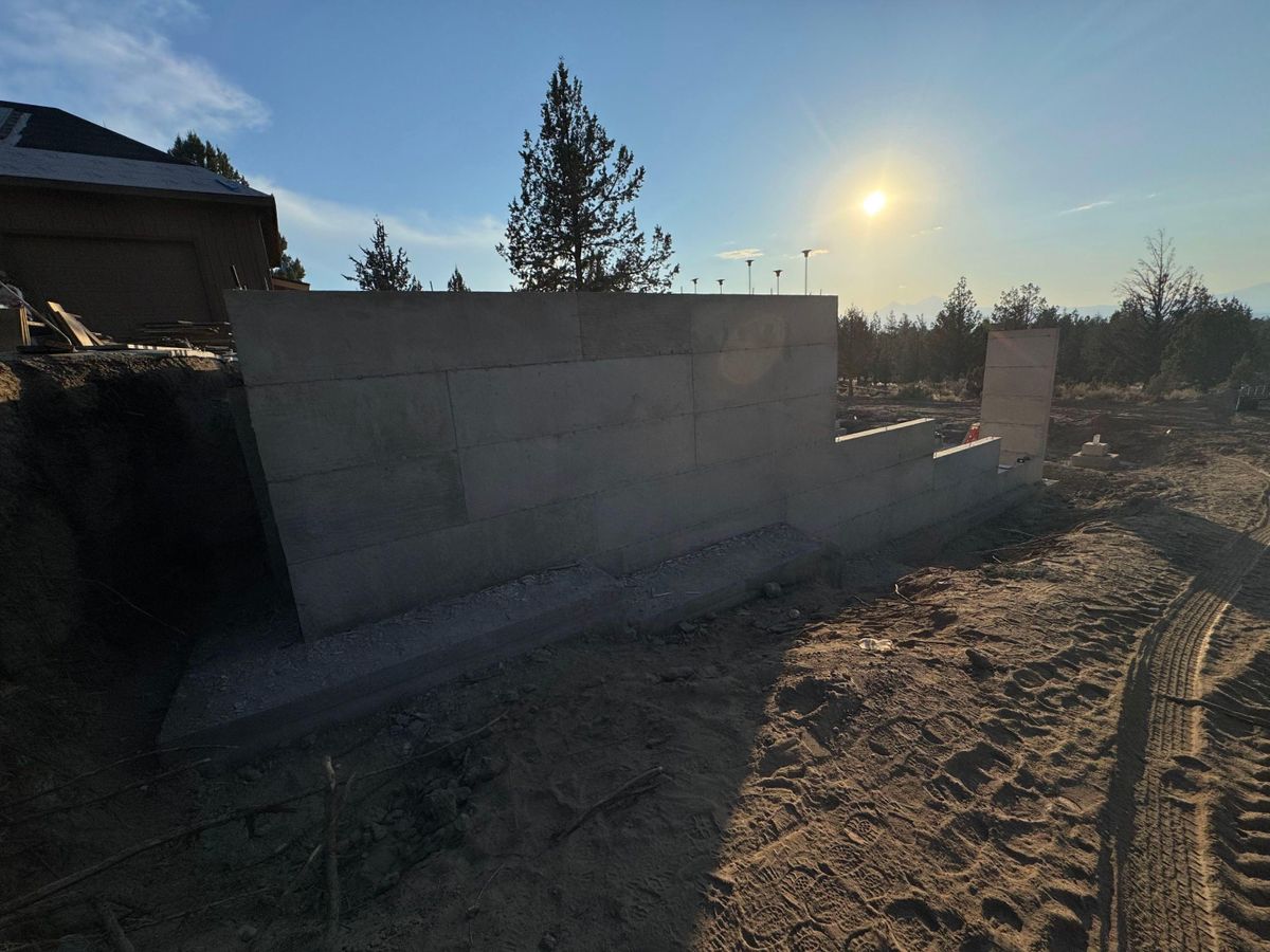 Foundation Work for TJR Concrete and Construction in Bend, OR