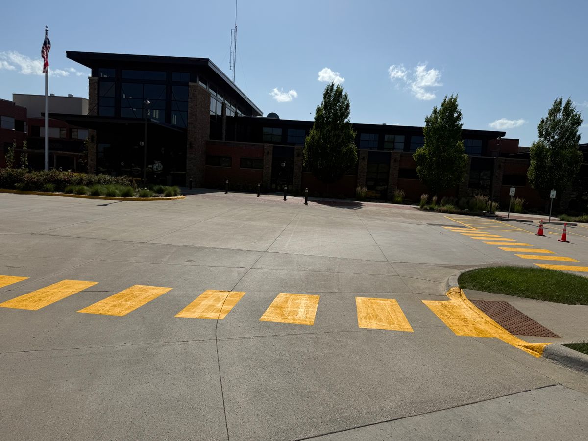 Line Striping for Midwest Line Striping LLC in Spirit Lake, IA