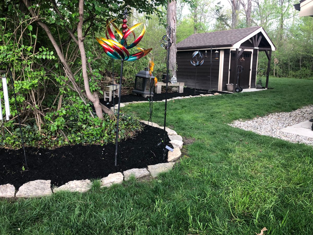 Mulch/Rock Installation for OneCallCuts in Middletown, OH