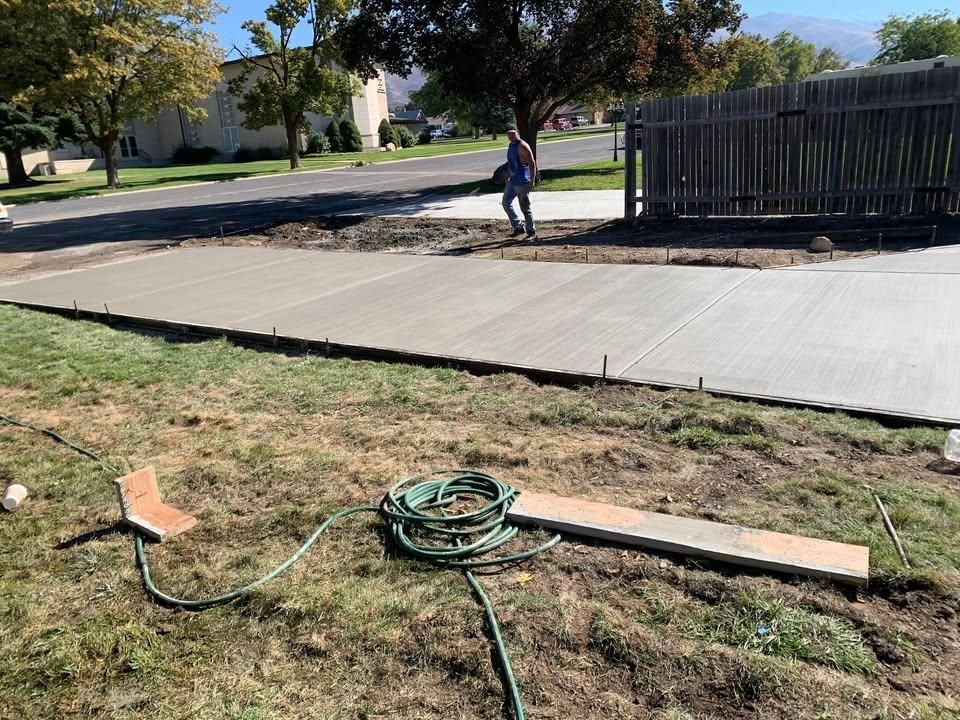 Sidewalk Installation for Diamond Peak Concrete in Garland, UT