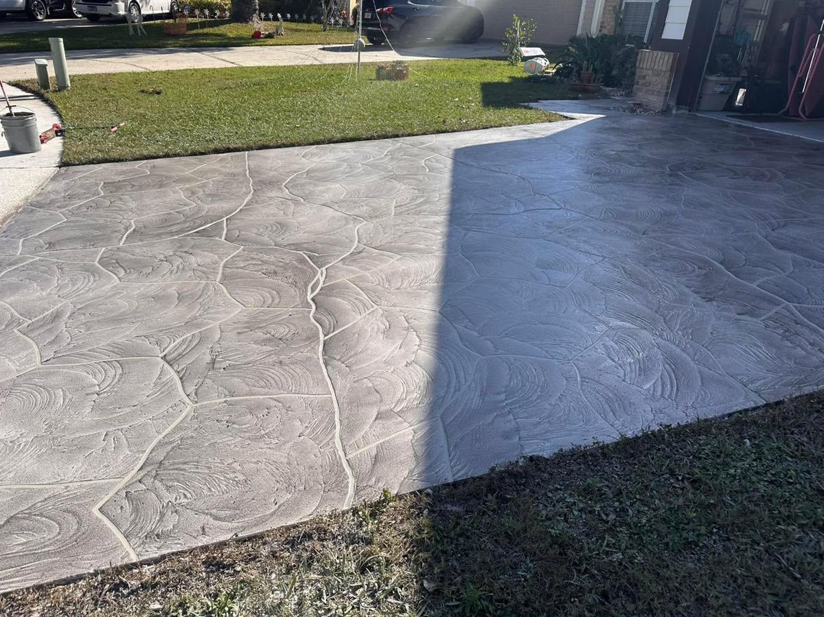 Decorative Concrete Overlays for Absolute Grey's LLC in Kissimmee, FL