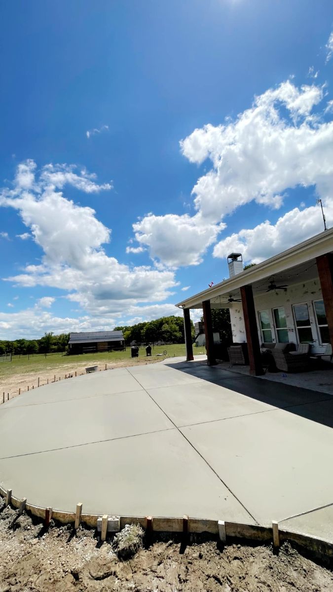 Patio Design & Installation for 3B Concrete Construction LLC in DFW, TX