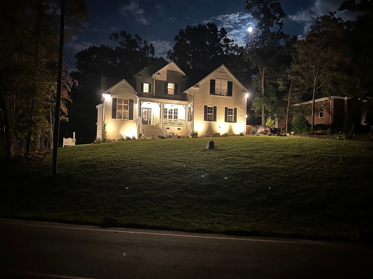 Landscape Lighting for L & C Landscaping in Statesville, NC