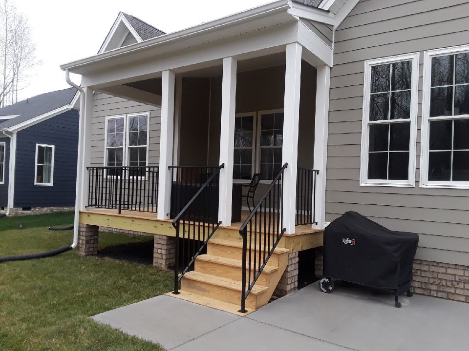 Covered Porches for Lester Contracting LLC in Richmond, VA