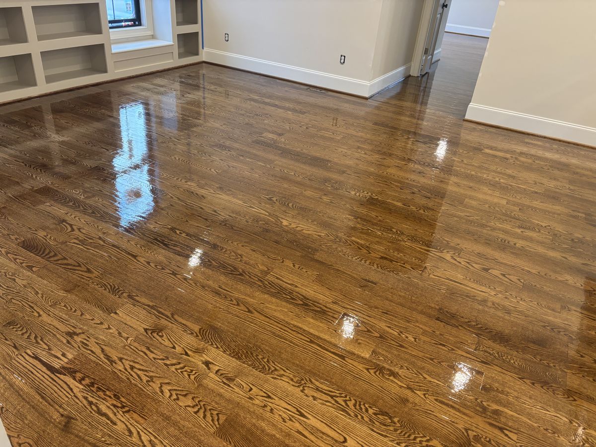 Refinishing hardwood flooring for Jason Tench Flooring LLC in Richmond, VA