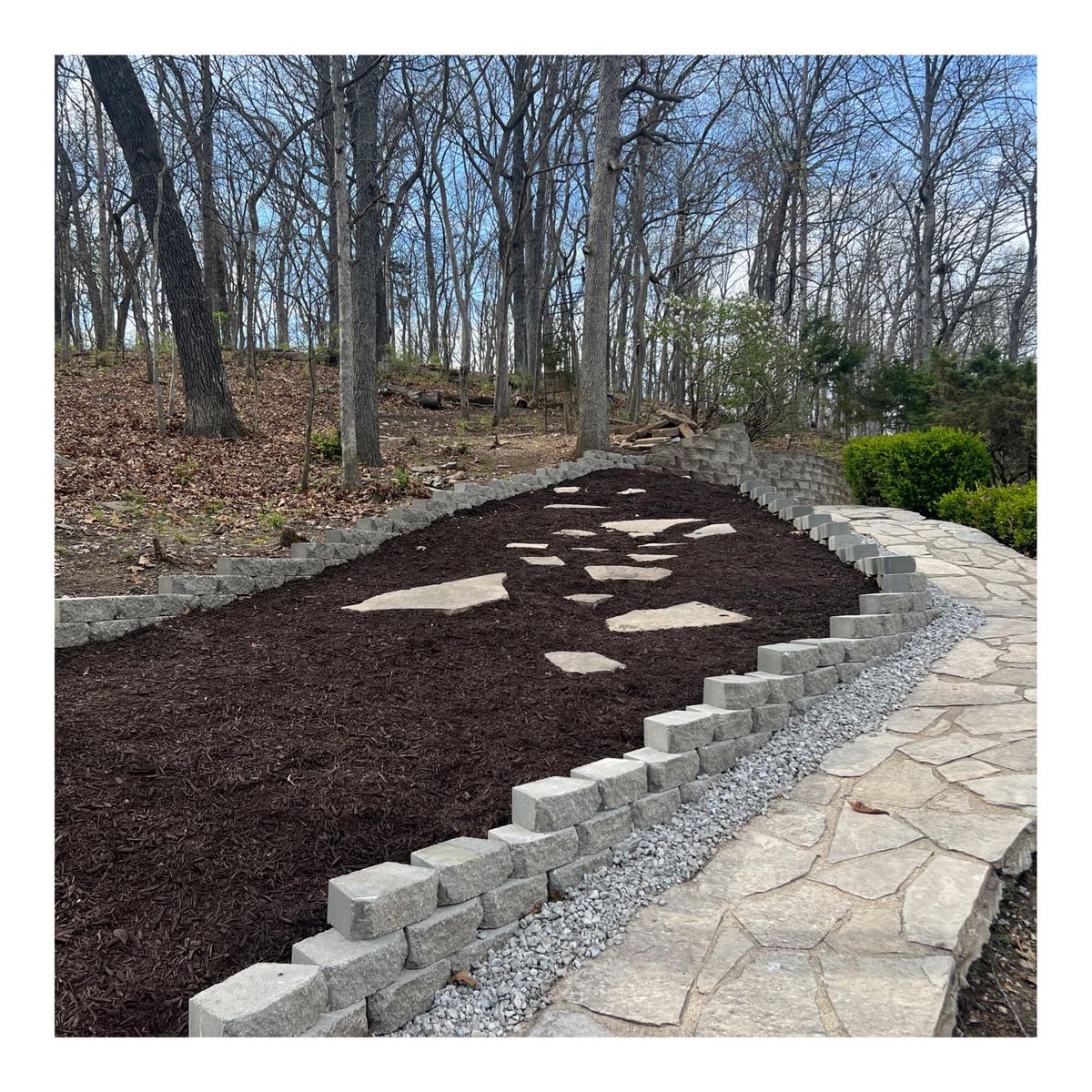 Mulch Installation for Green Sweep Lawn and Landscape in Eureka, MO