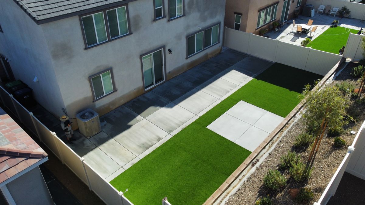 Artificial Turf Installation for Aidan Jade Landscaping in Riverside County, CA