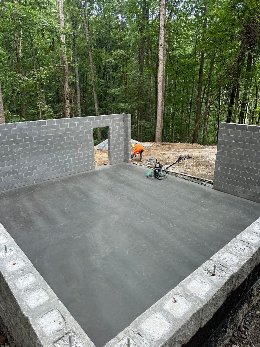 Concrete Slab Construction for Prestige Concrete in Nashville, TN