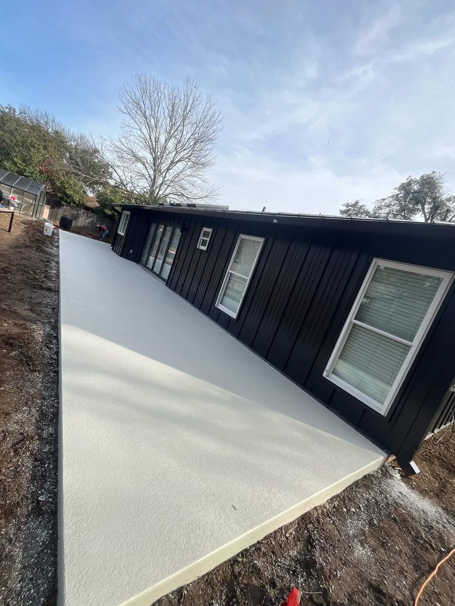 Patio Design & Installation for AJ’s Concrete in Hutto, TX