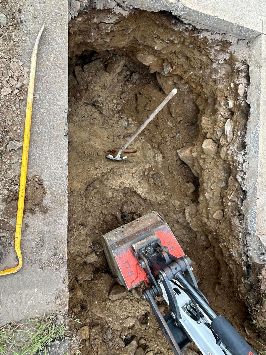 Underground Utility Excavation for M.J. Merrill & Sons Excavation in Manchester, NH