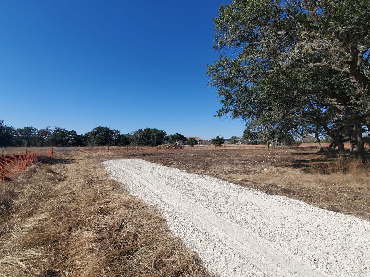 Land Grading for Bison Creek Construction in New Braunfels, TX