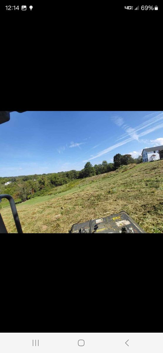 Bush hogging for M&L Lumber and Excavating in Jonesborough, TN