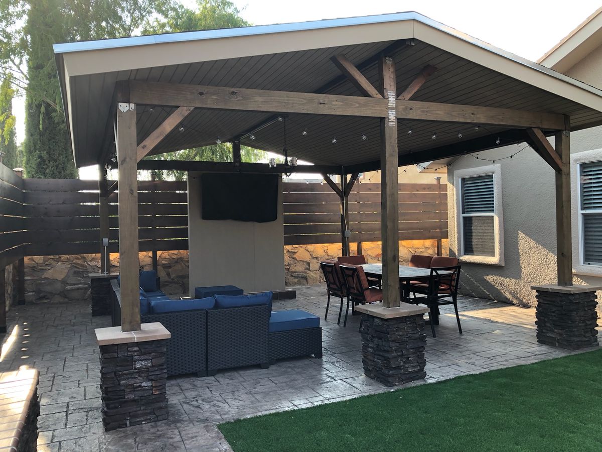 Backyard and Porch for BDR Innovations in El Paso, TX