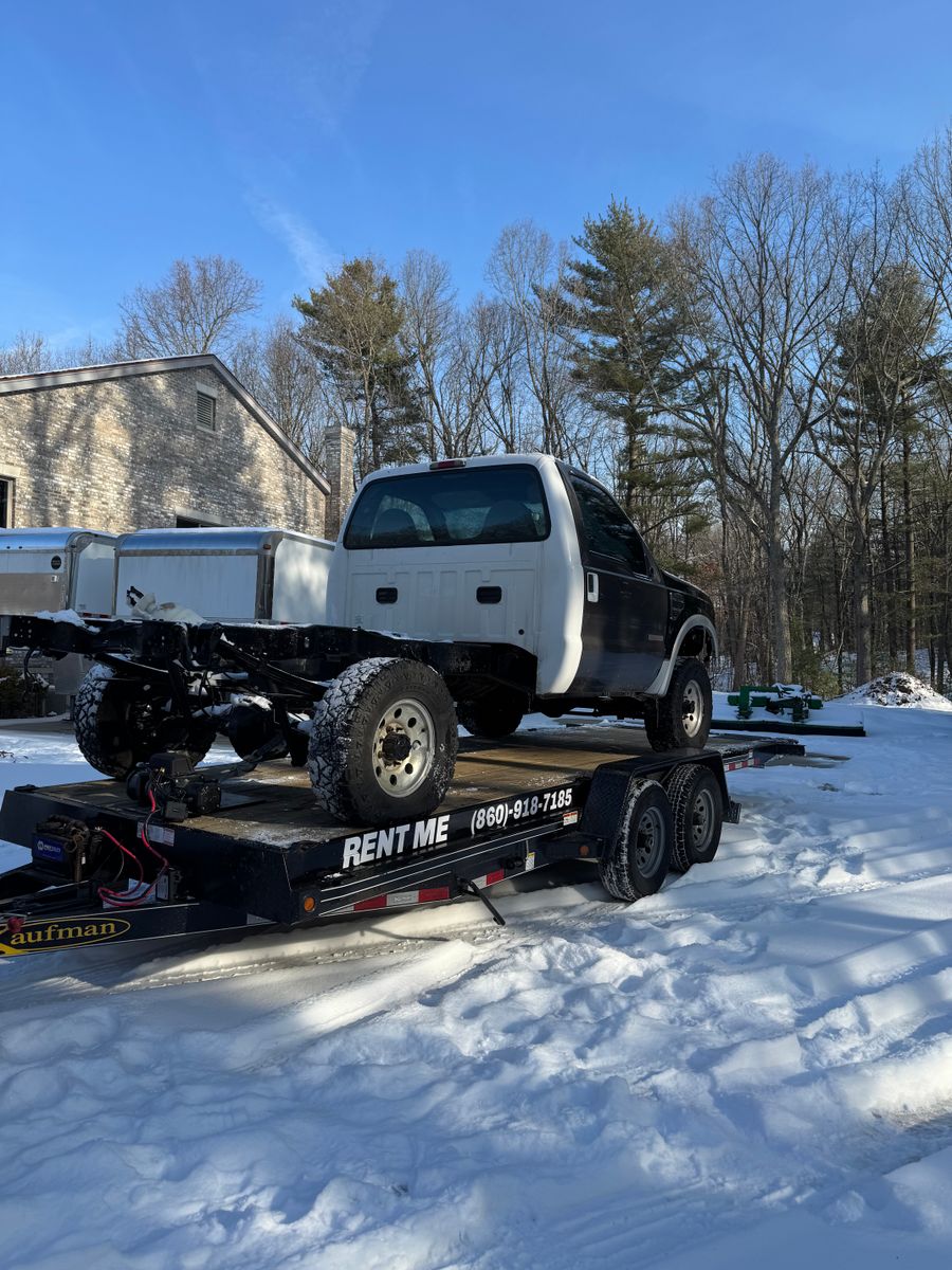Deckover Trailer for Chapman Rentals in Ellington, CT