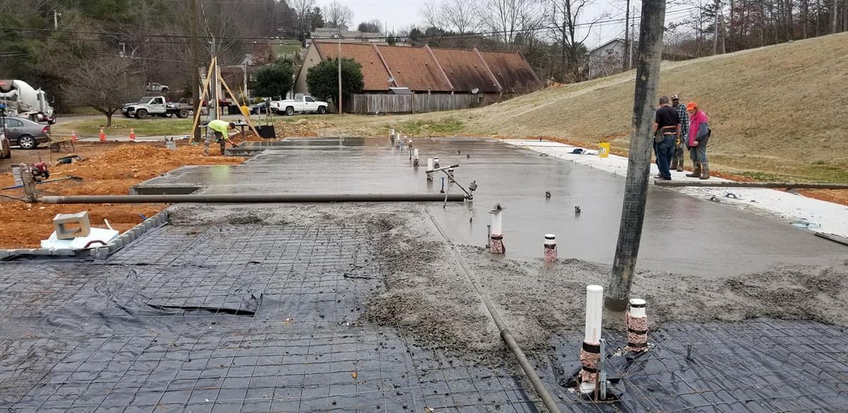 Sidewalk Installation for Tommy Moore Construction in Anderson County, TN