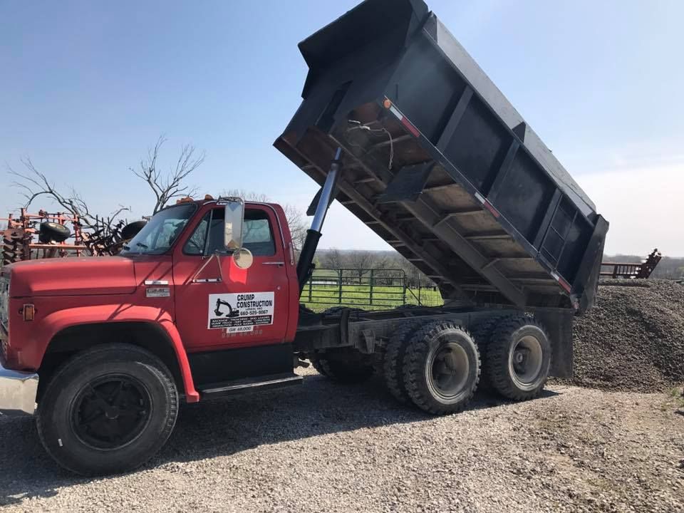 Hauling for Crump Construction & Roofing, LLC  in Urich,  MO
