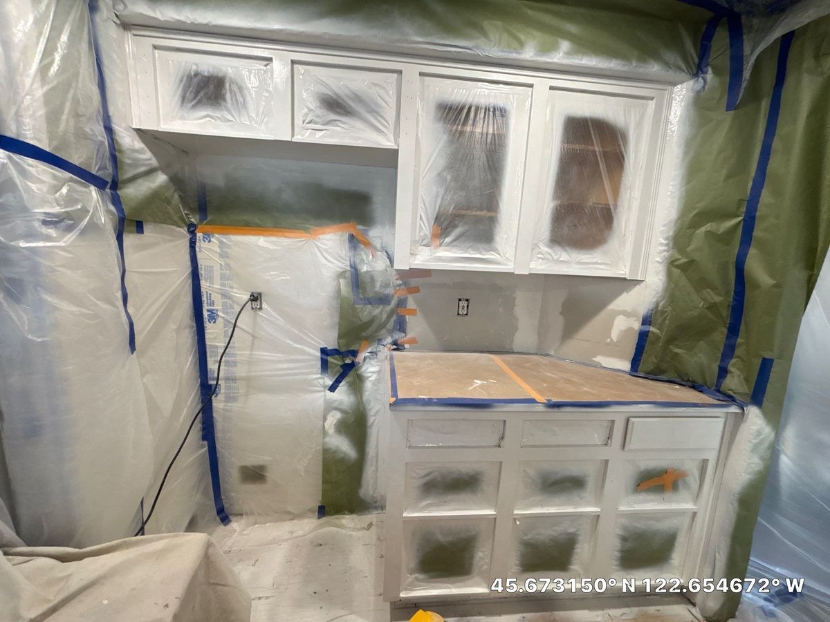 Kitchen and Cabinet Refinishing for AFP Painting LLC in Castle Rock, WA