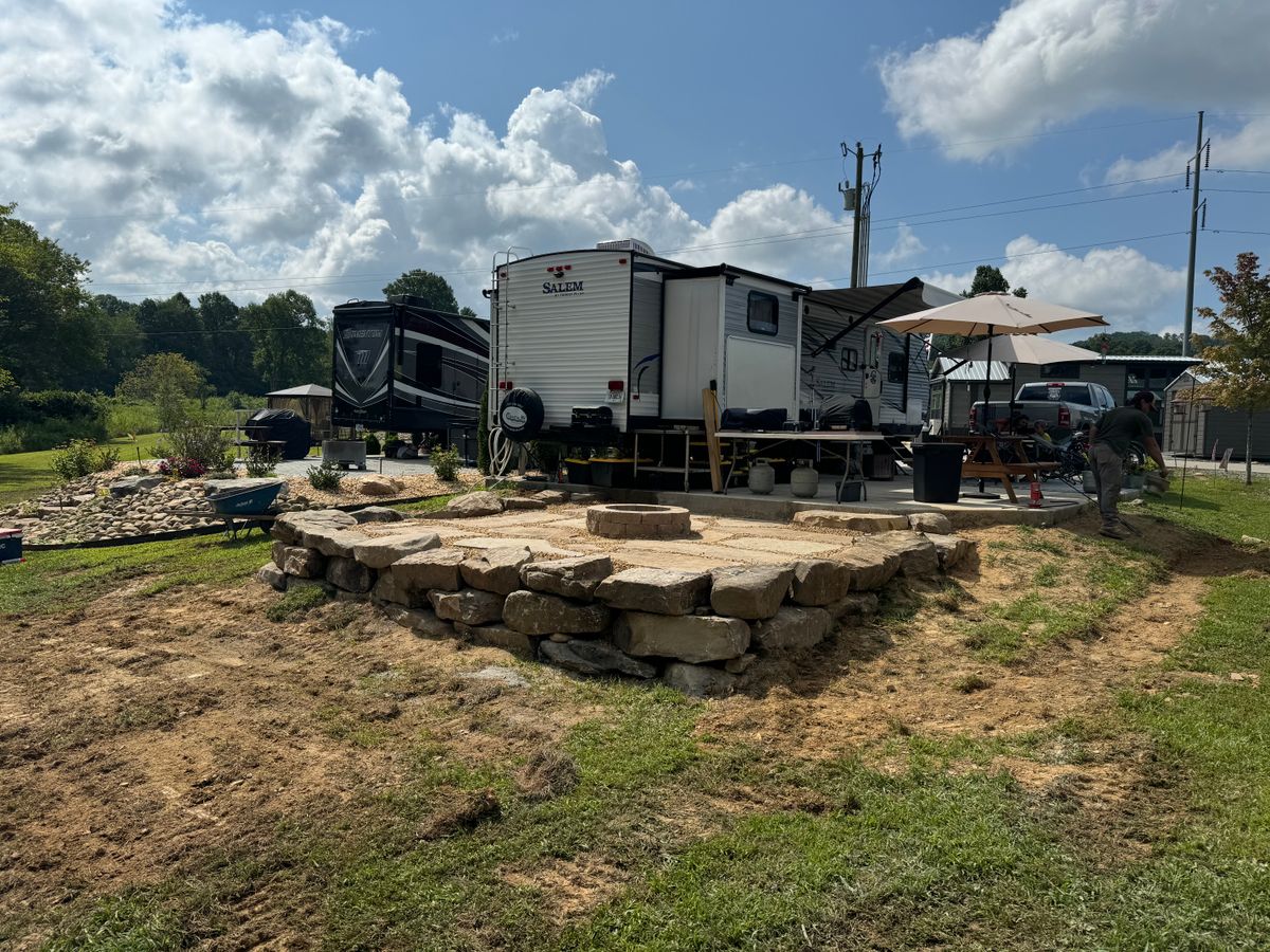Retaining Wall Construction for C & D Landscaping Services, LLC in Blairsville, GA