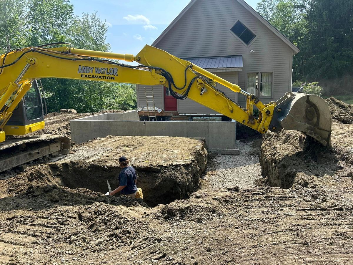 Residential & Commercial Excavation for Andy Naylor Excavation in Stowe, VT