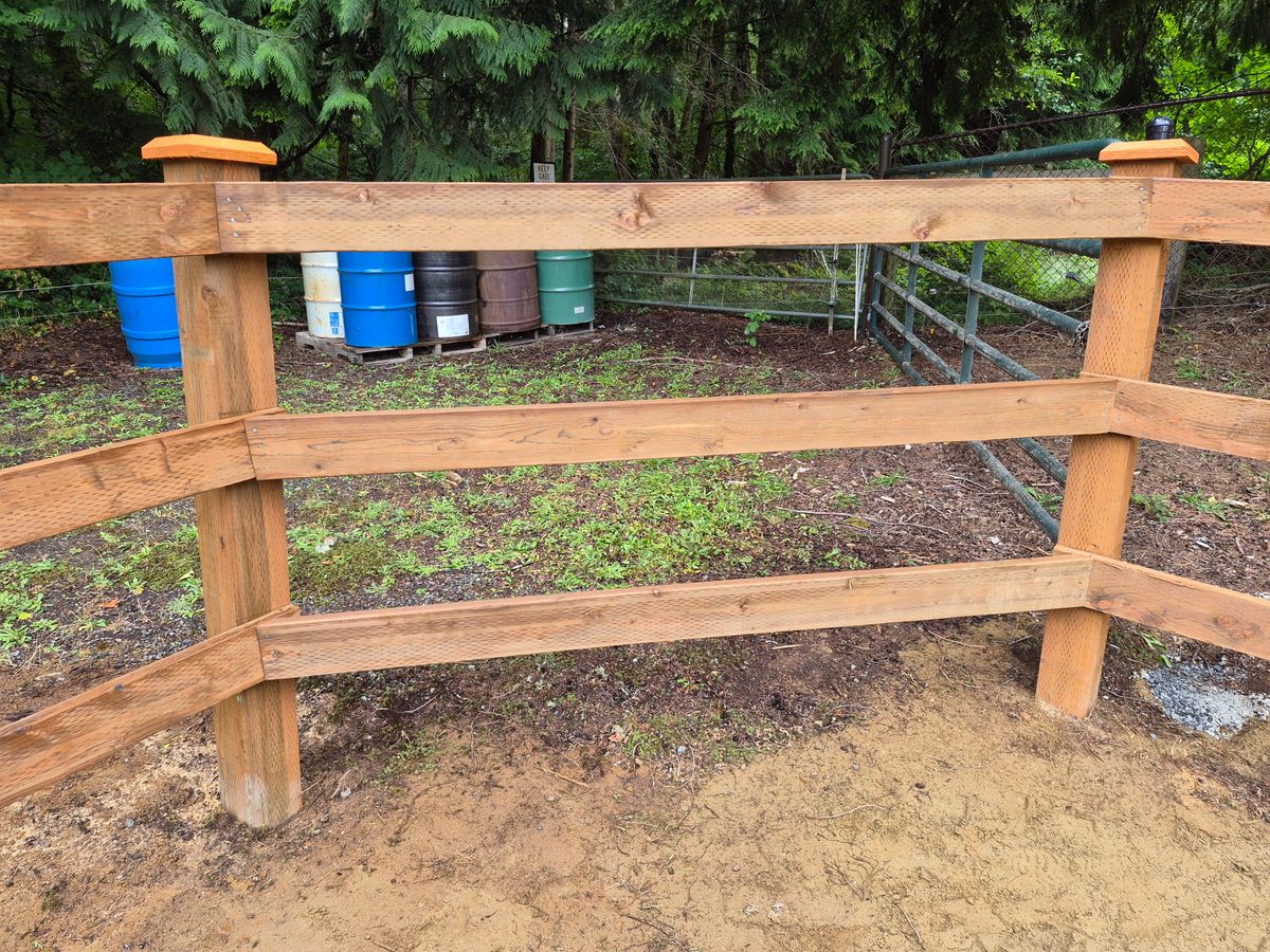 Fence Installation for McBride and Sons Fence in Camano, WA