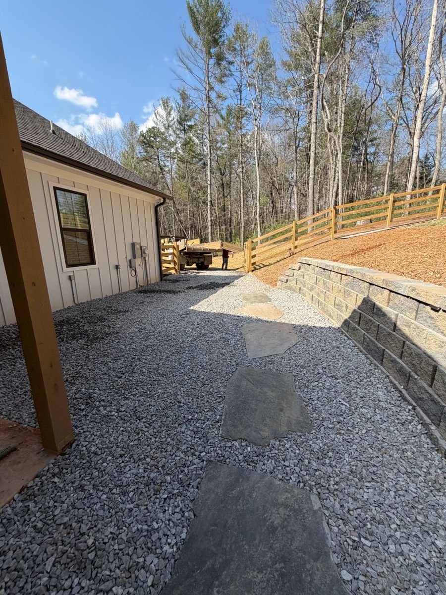 Retaining Wall Construction for C & D Landscaping Services LLC in Blairsville, GA