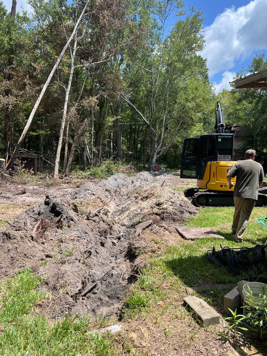 Excavation for Bay Hill Development in Nahunta, GA