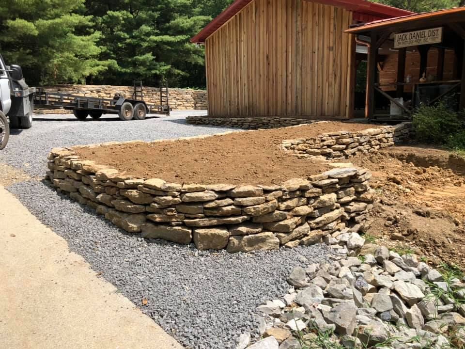 Custom Stone Work for Berzett Excavating in Fayetteville, TN