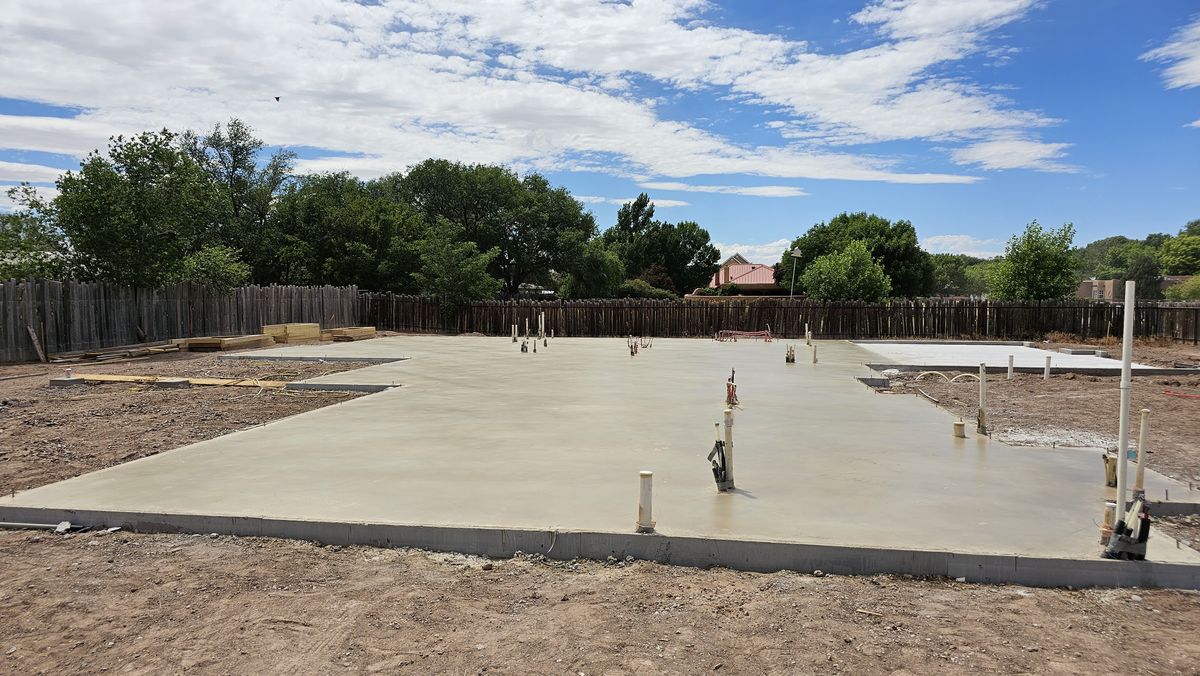Concrete Installation for Not Just Concrete in Albuquerque, NM