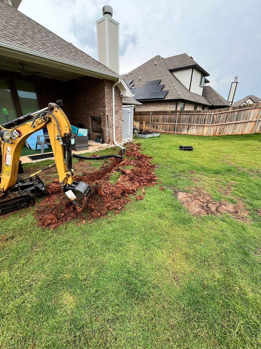 land clearing & brush work for Rodriguez Landworks in Oklahoma City, OK