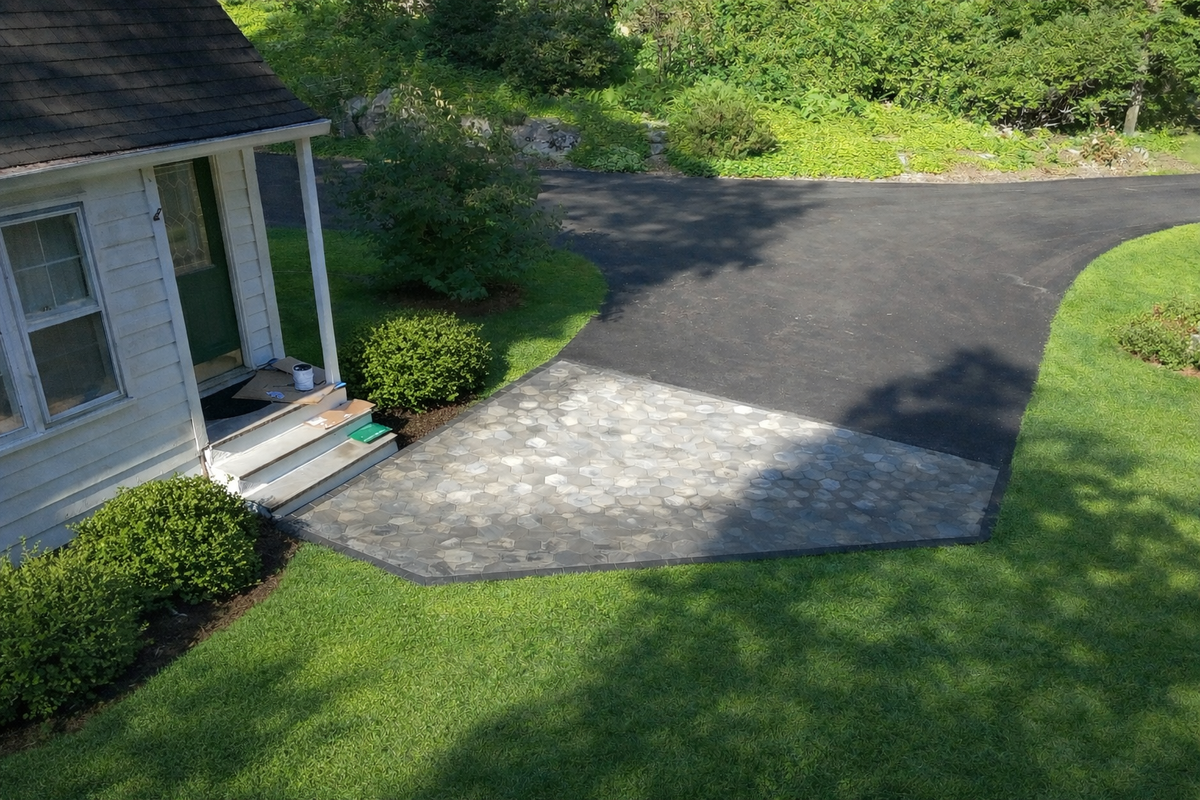 Hardscaping installation for NK Landscaping LLC in Dutchess County, NY