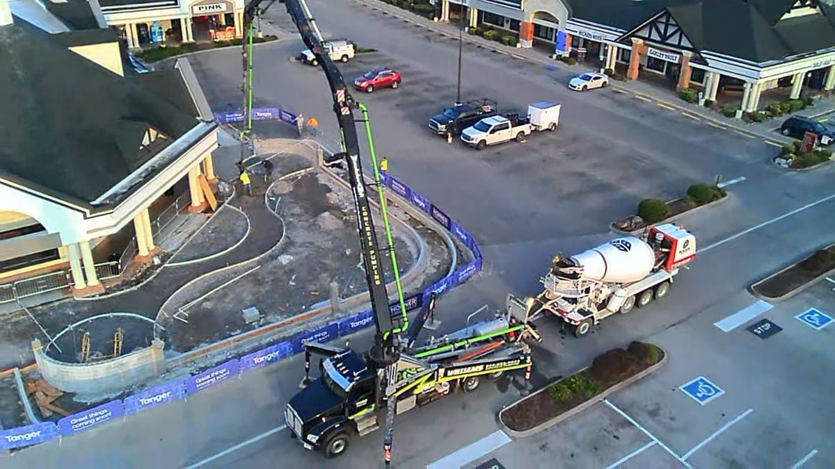 Boom Pumping for Williams Concrete Pumping in Knoxville, Tennessee