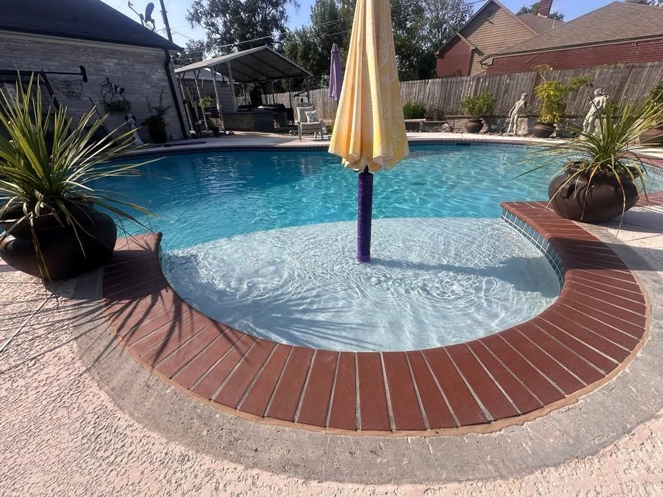 Pool Deck Paving for 123 Pool Renovations in Houston, TX