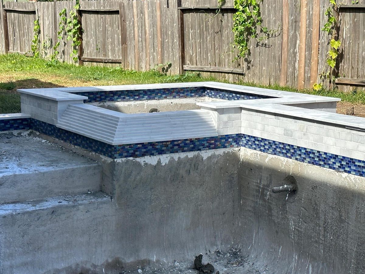 Pool Coping for J & P Construction in Houston, TX