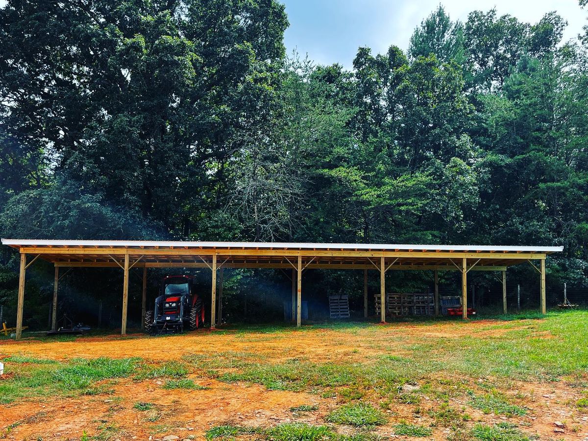 Pole Barn Construction for Shetler’s Excel Construction in Hickory, NC