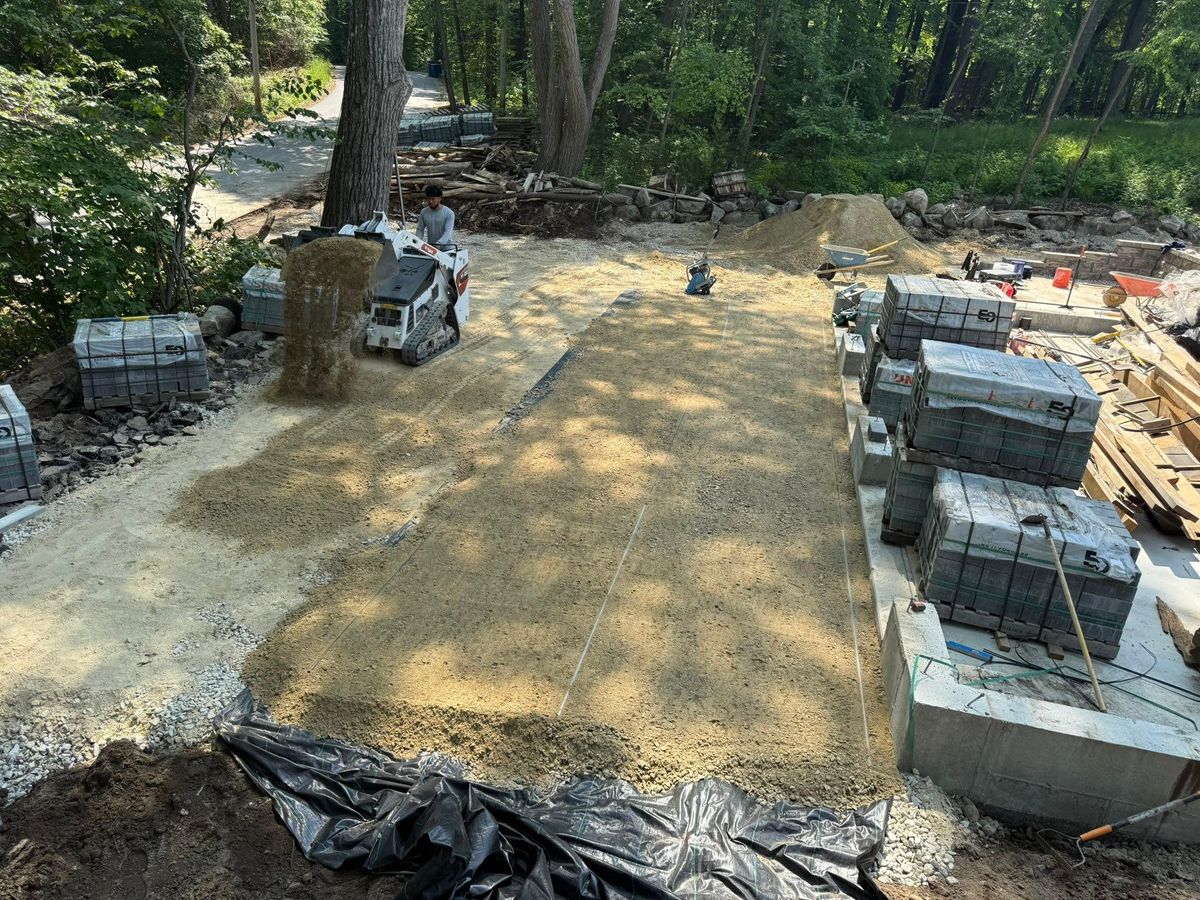 Granite Stairs for J & R VISUAL LANDSCAPING in Haverhill, MA